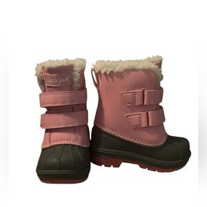 Cat & Jack pink children’s waterproof winter/rain boots